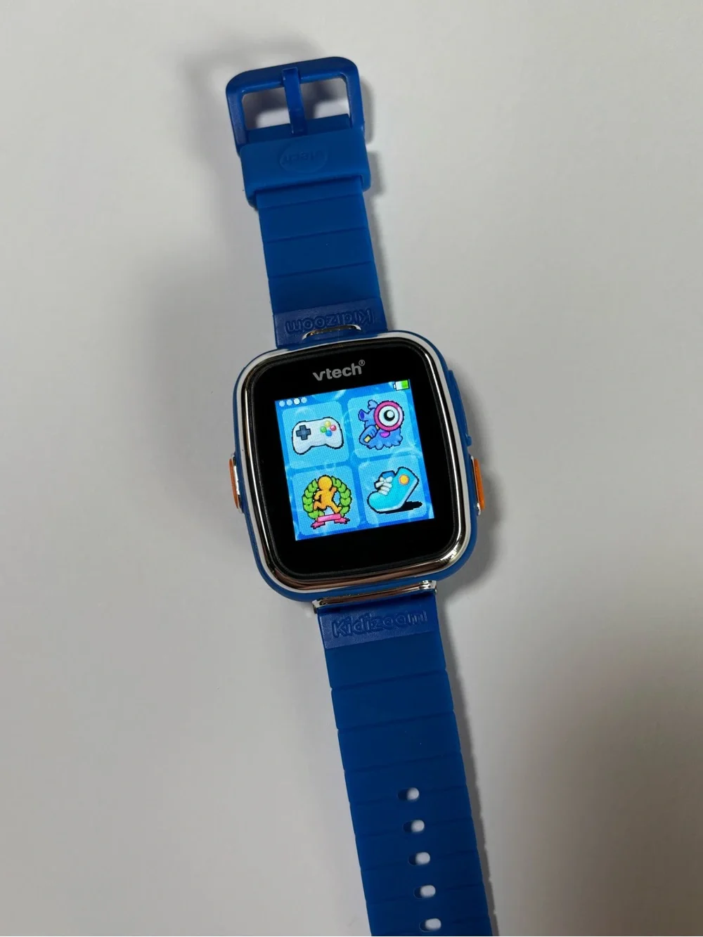 VTech KidiZoom Watch Camera Timer Learning Puzzles Games Blue Tested Works